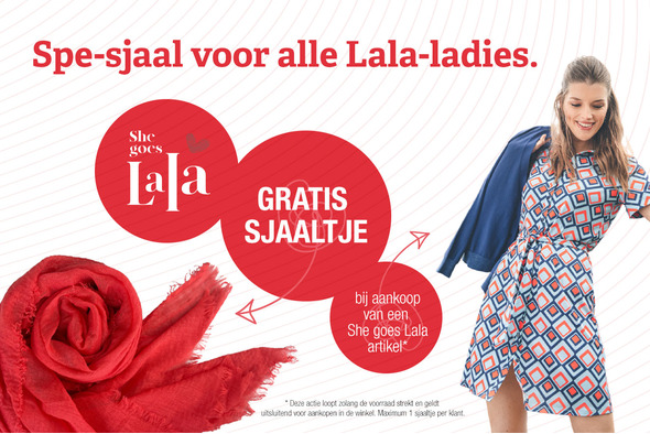 Sjaaltje cadeau bij She goes Lala