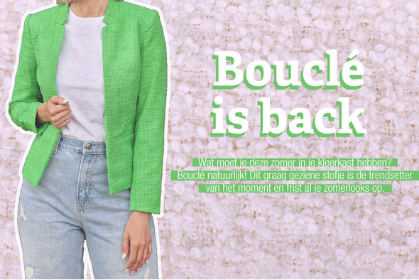 Bouclé is back: dé stof van deze zomer