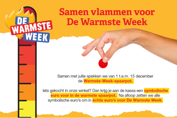 Samen vlammen voor De Warmste Week