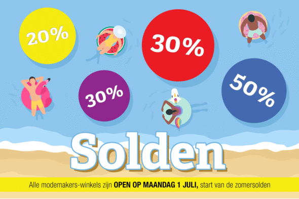 Start zomersolden maandag 1 juli