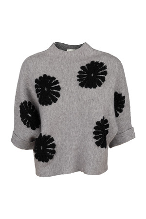 Trui met korte mouwen Terra di sienna