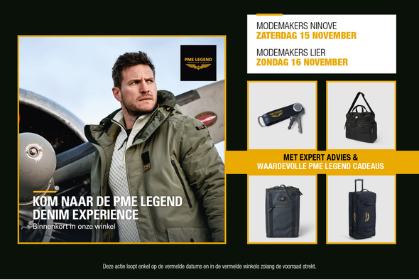 PME Legend Denim Experience in Ninove en Lier