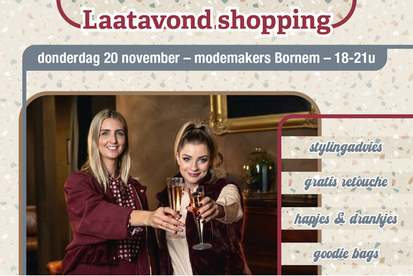 Laatavond shopping in Bornem – bubbels, hapjes & stijladvies