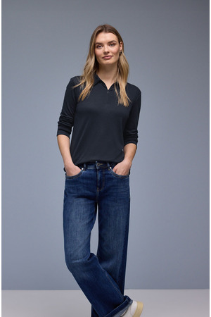 Polo met lange mouwen Street One