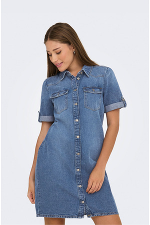 Jurk met korte mouwen Only