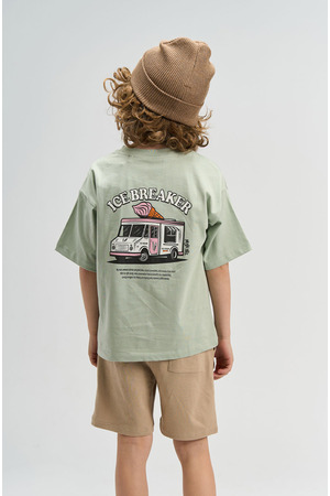 T-shirt met korte mouwen The New