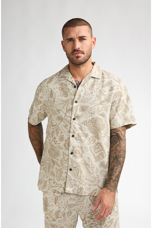 Hemd met korte mouwen Petrol