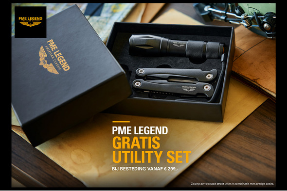 Gratis PME Legend utility set bij aankoop vanaf €299