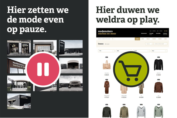 Onze winkels gaan even dicht, de webshop opent weldra