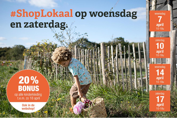 Laat je 20% bonus niet liggen - alle winkels open op woensdag en zaterdag