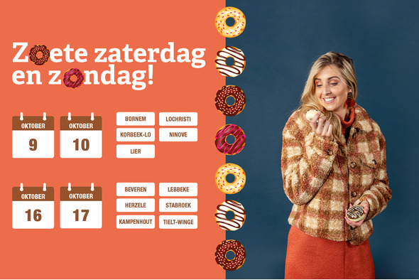 Proef van onze herfstmode én ons assortiment donuts en koekjes