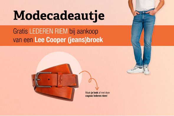 Koop een broek van Lee Cooper, krijg een riem