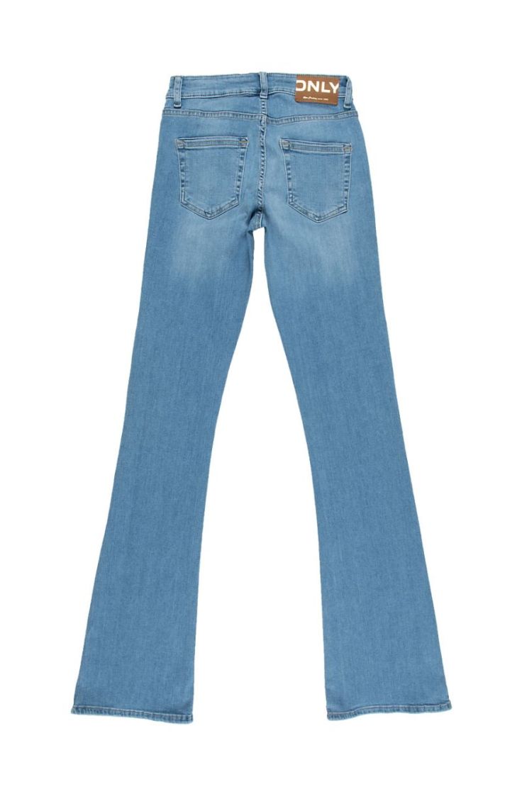onlblush life mid flared dnm t light blue deni