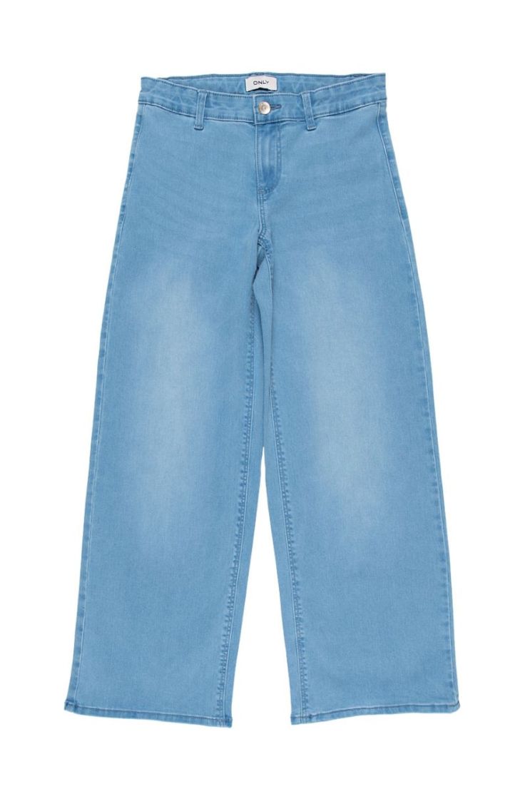 kogsylvie clean wide leg lb dn light blue deni