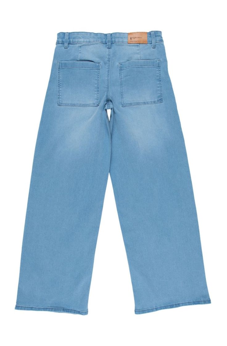 kogsylvie clean wide leg lb dn light blue deni