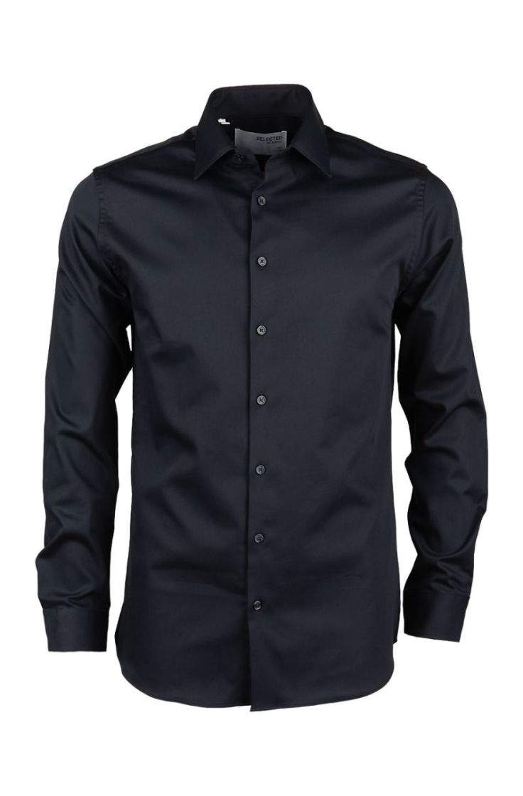 slhslim-performance shirt ls black