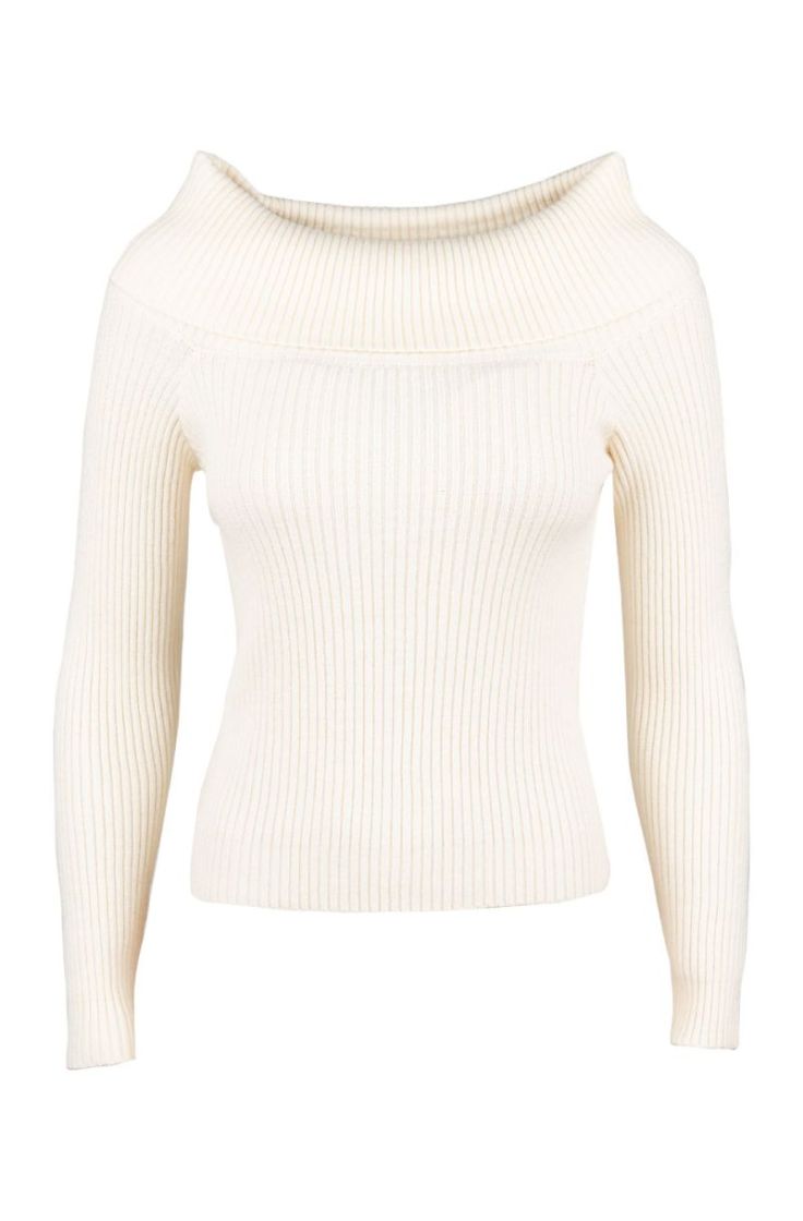 onlkatia ls off shoulder knt n whitecap gray m