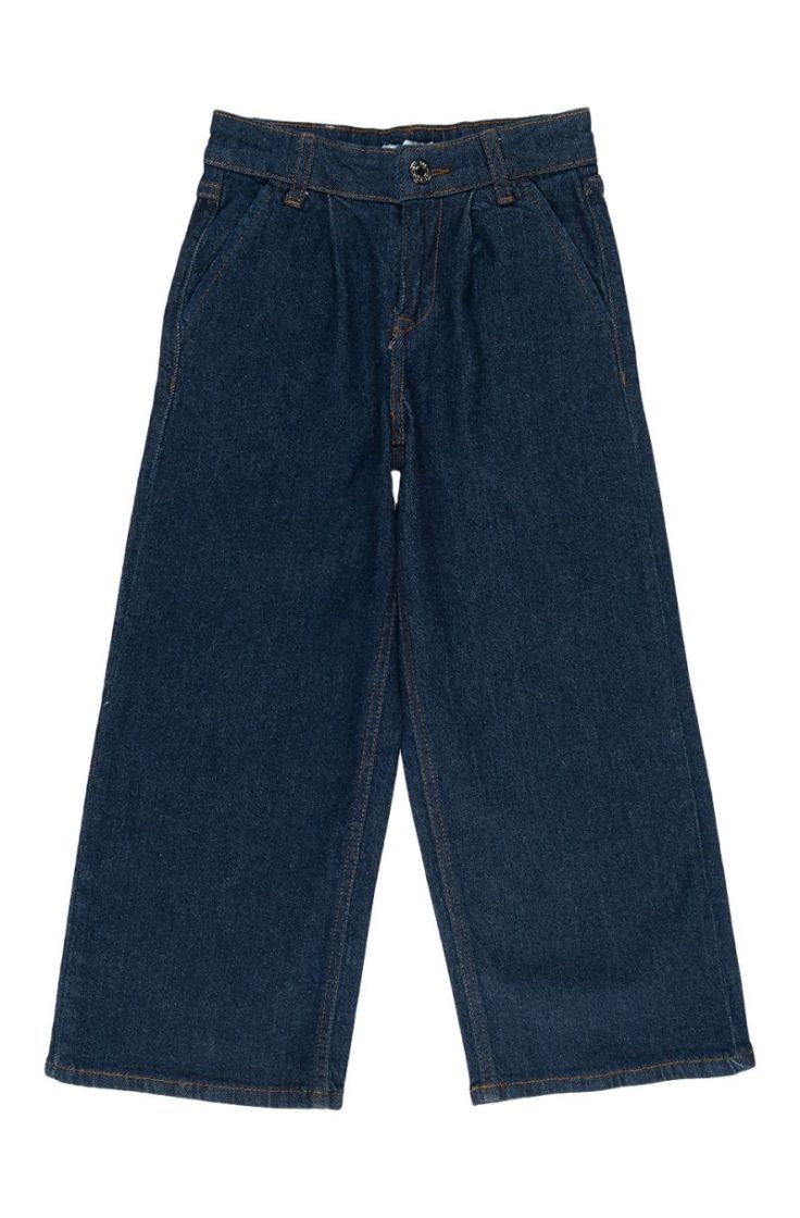 nkfbella hw w pleat jeans 3020 dark blue denim