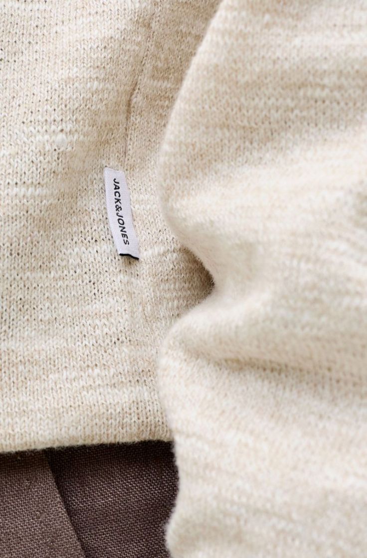 jjesummer knit crew neck string w.white