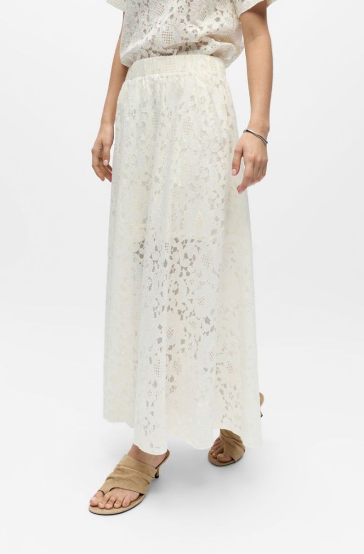 objbianca mw lo long skirt white sand