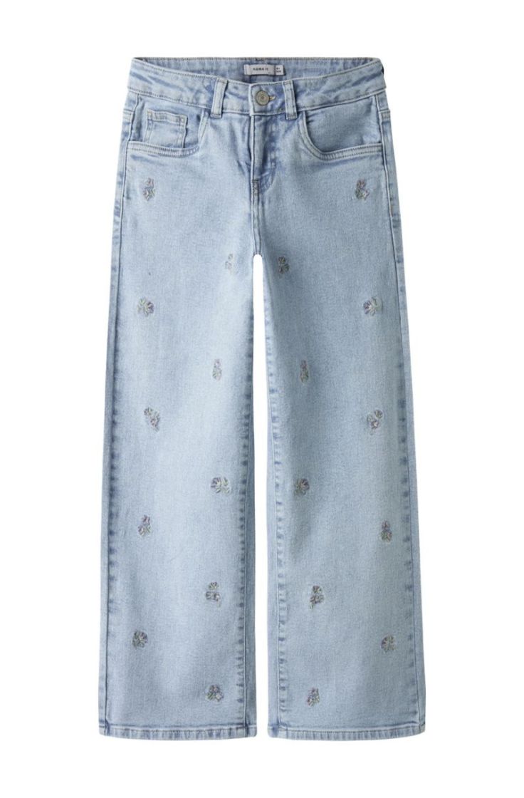 nkfrose wide emb jeans 2010-fr light blue deni