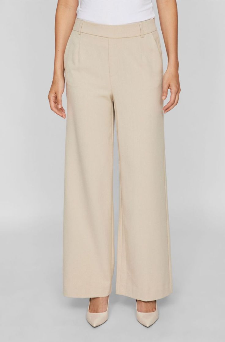 vivarone hw wide pant natural melange