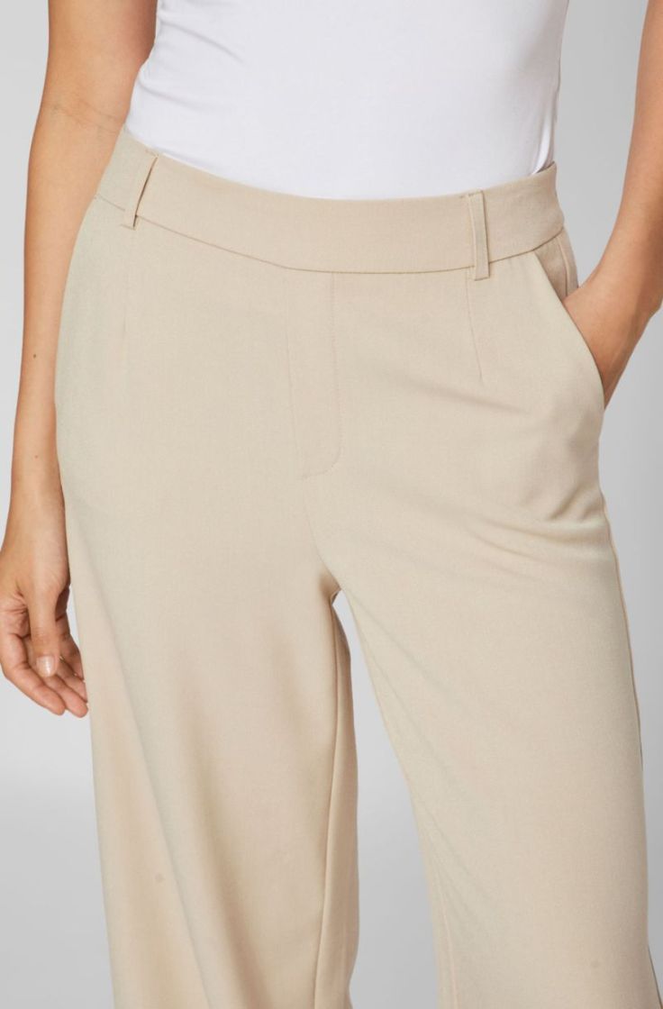 vivarone hw wide pant natural melange