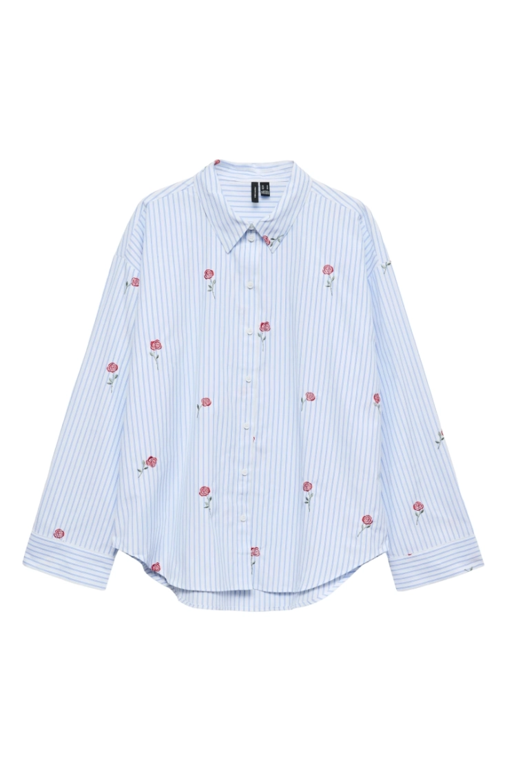 vmtira ls shirt wvn bright white st