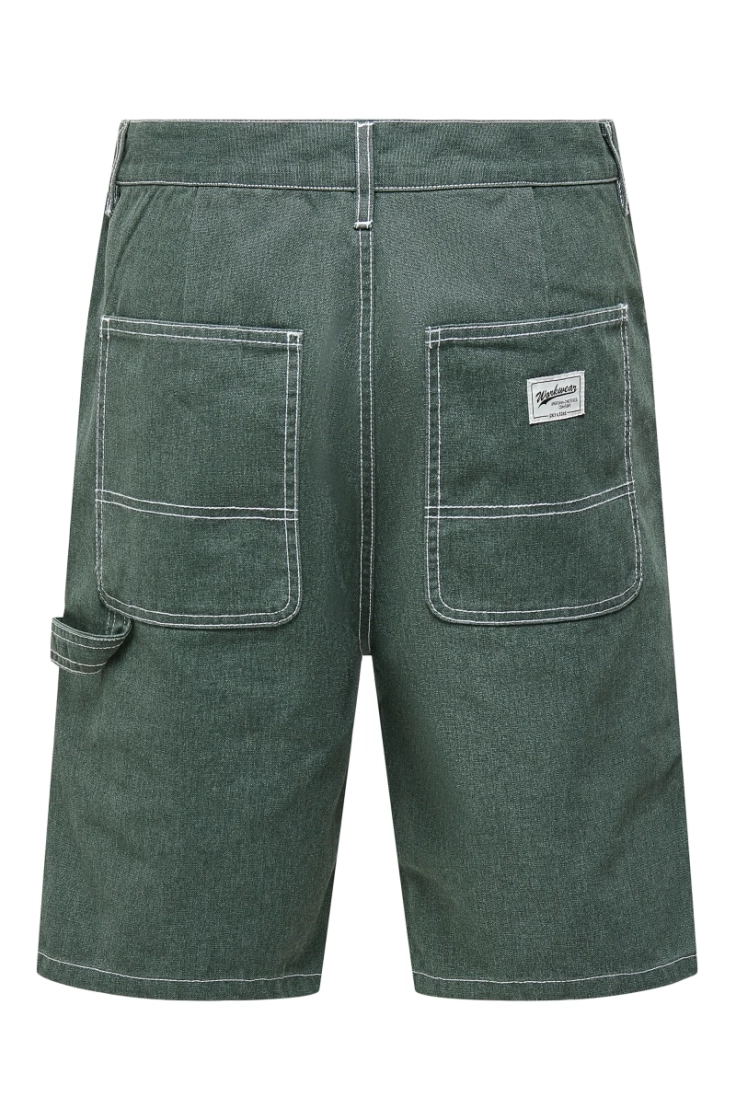 onsedge work 8343 yfm dnm shor dark green deni