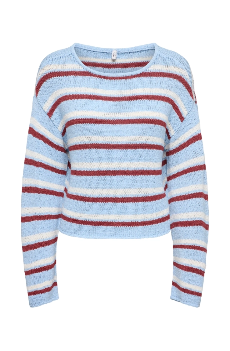 onlgeena ls o-neck cc knt cashmere blue s
