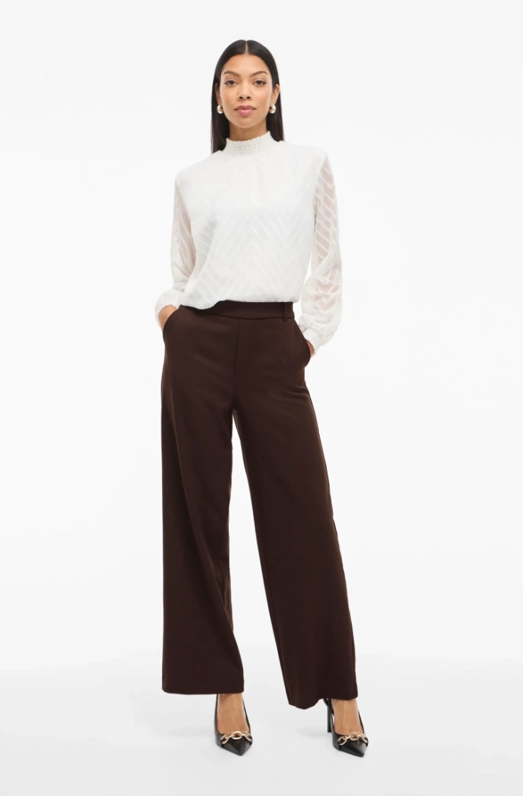 vivarone hw wide pant coffee bean