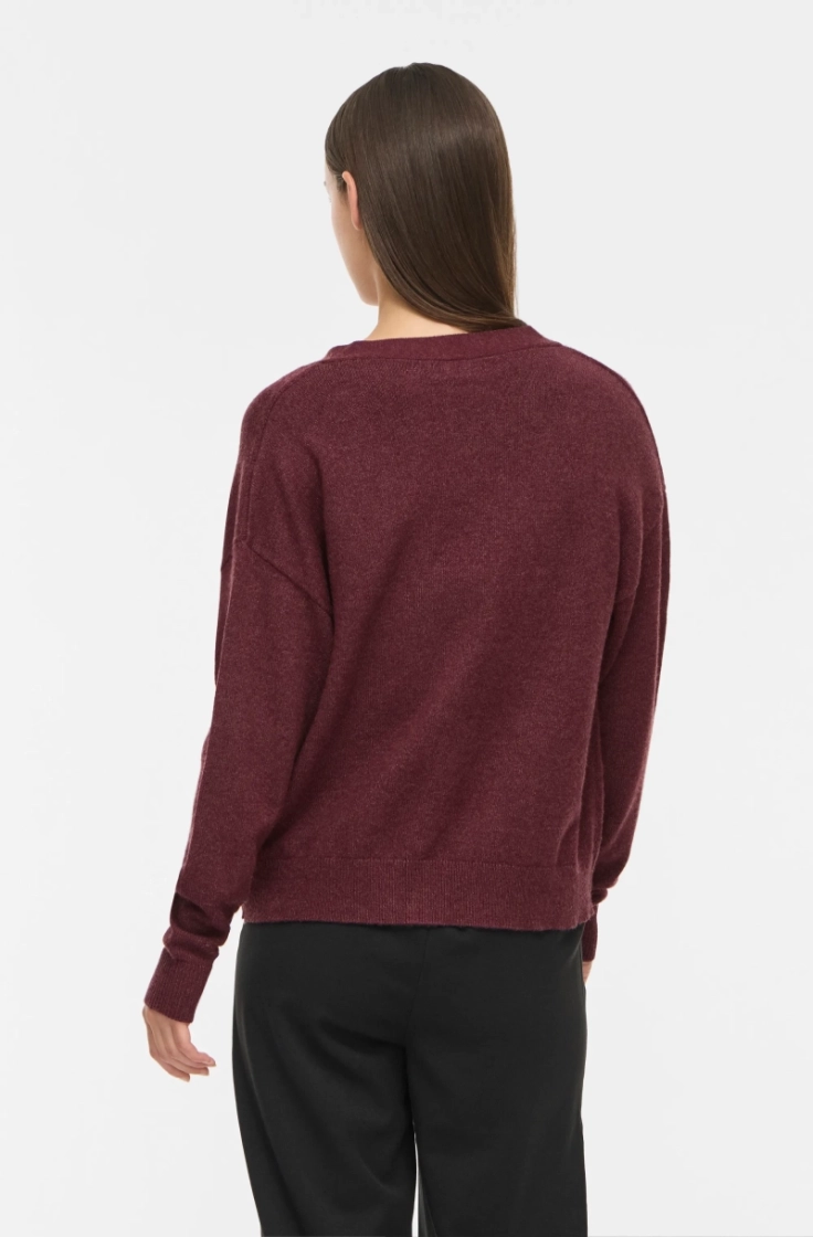 viril v-neck knit cardigan port royale dar