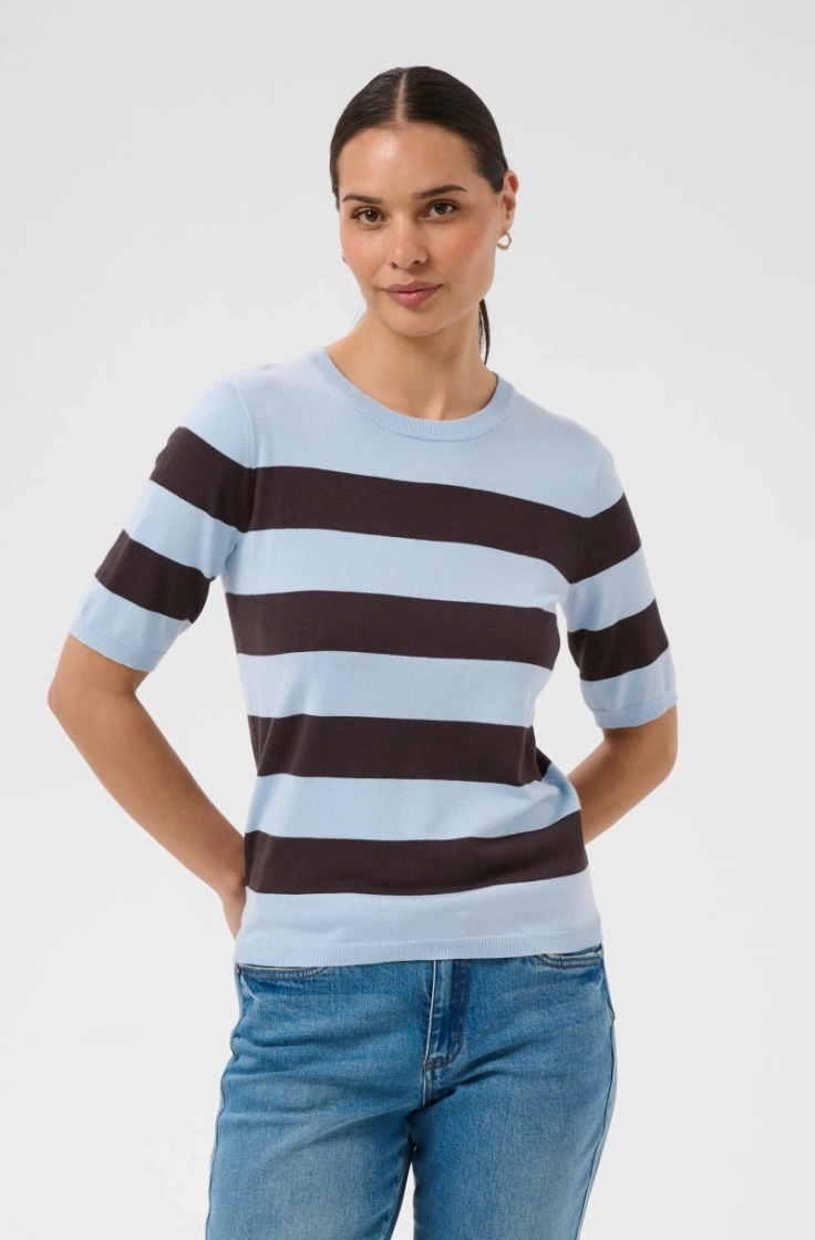 kalizza striped knit 109657 blue fog