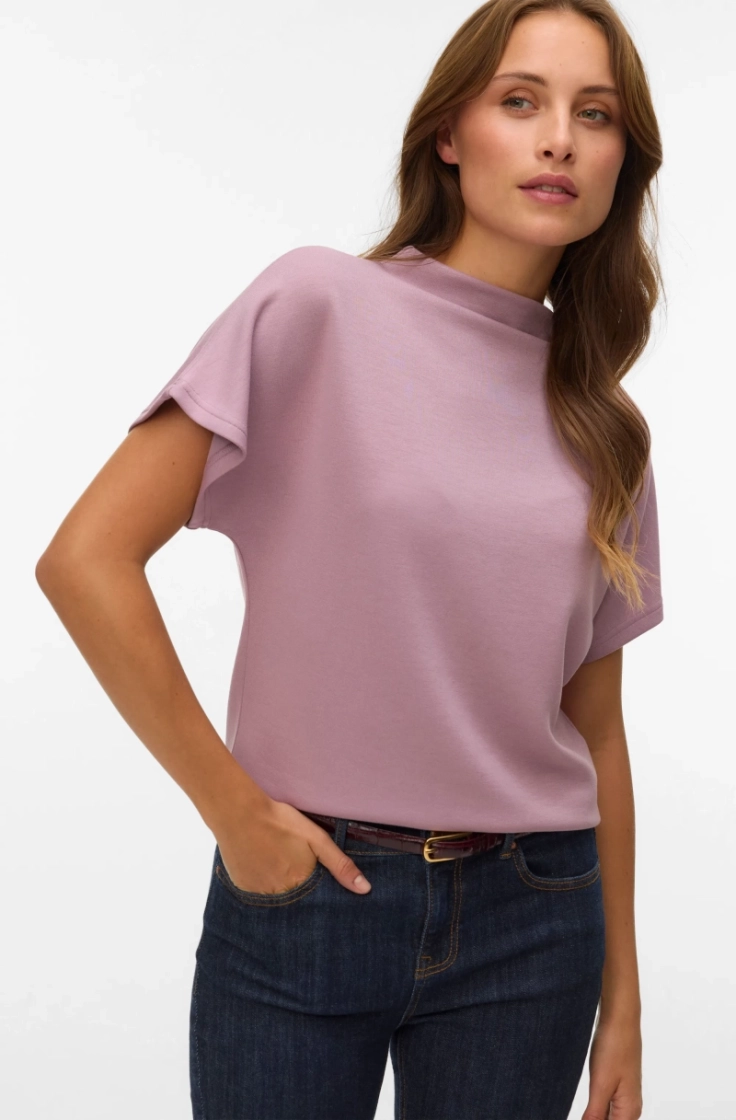 vmhali ss funnel neck top jrs elderberry