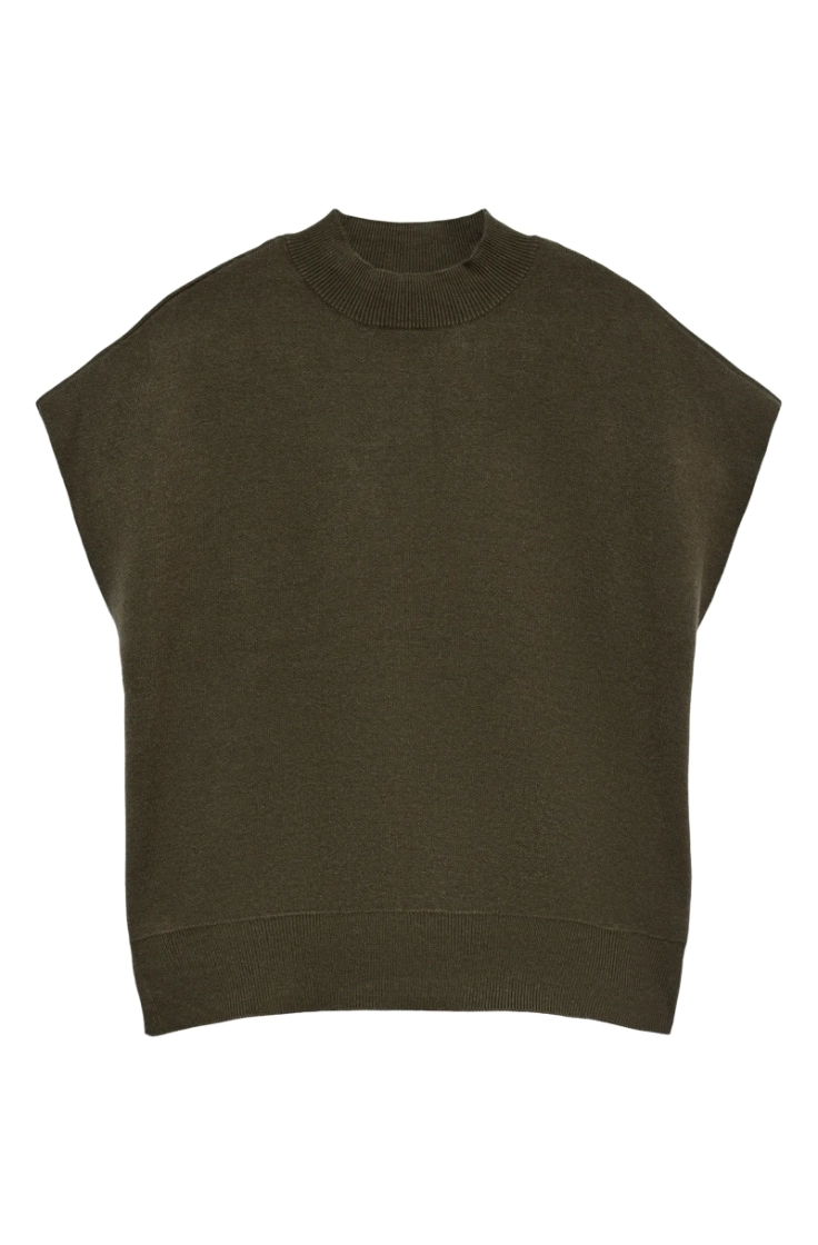 vmelly sl loose highneck pullo forest night