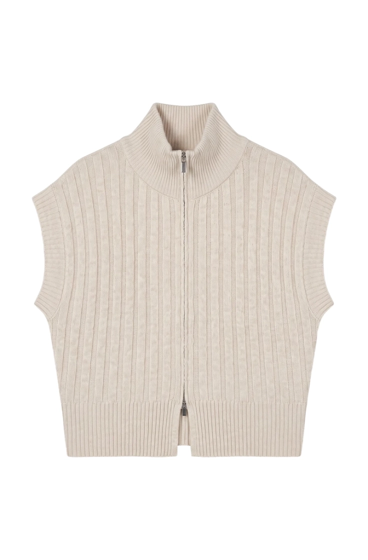 vmbang rib sl highneck zipper birch