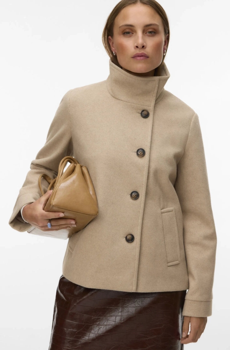 vmevaida short jacket boo silver mink mel