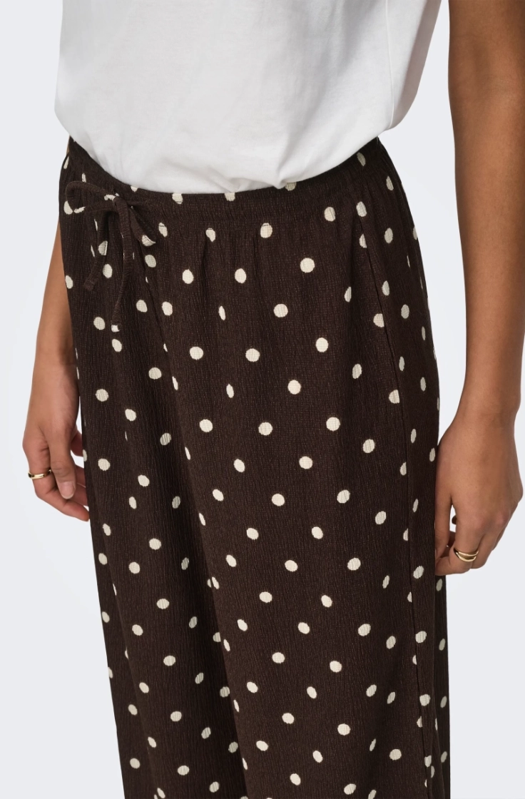 jdydebbie new loose pant jrs d coffee bean aop