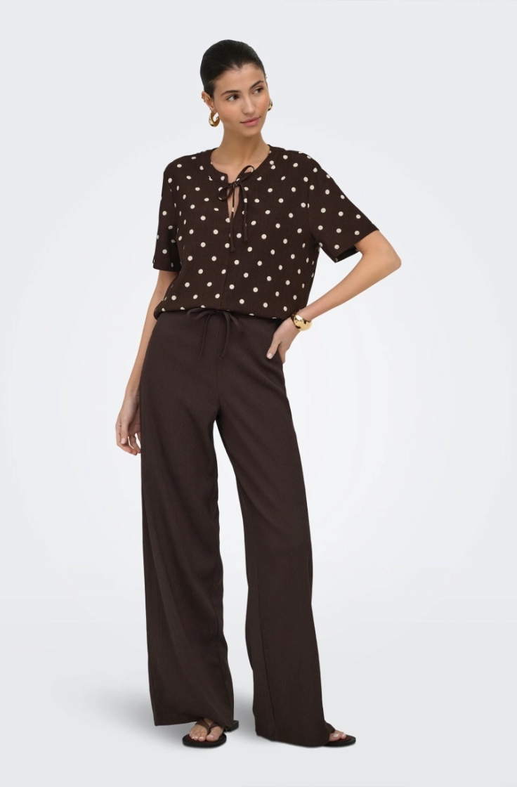 jdydebbie new loose pant jrs d coffee bean