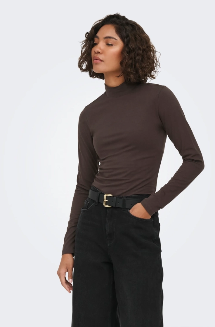 jdyava new turtleneck top jrs  chocolate torte