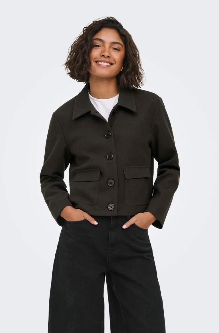 jdycallie life short jacket ot chocolate torte