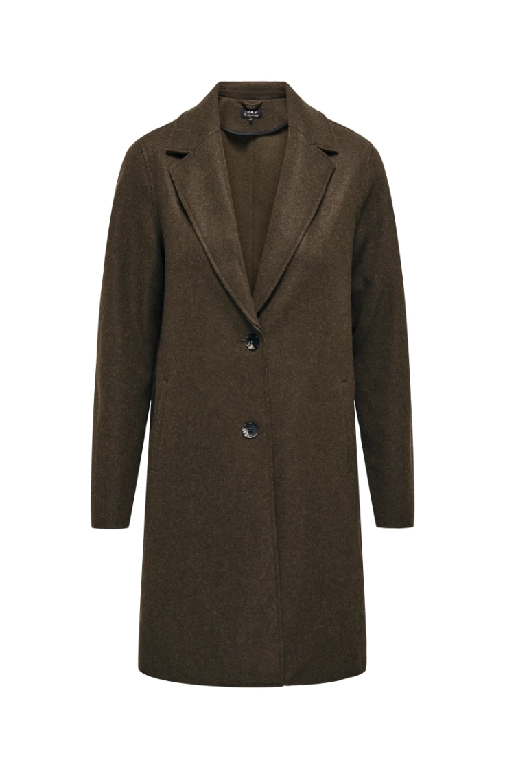 onlcarrie bonded coat otw hot fudge melan