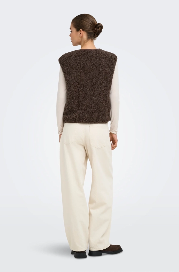 onlines teddy waistcoat cc otw chocolate marti