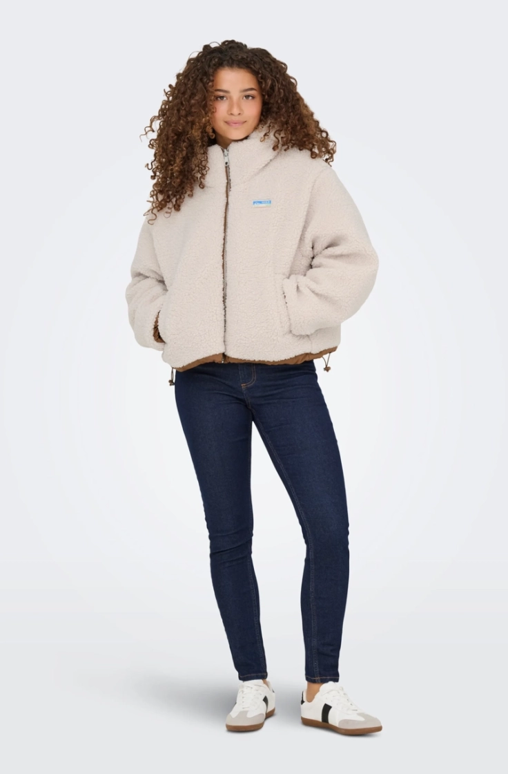 onlmaria rev puffer jacket cc cloud dancer to