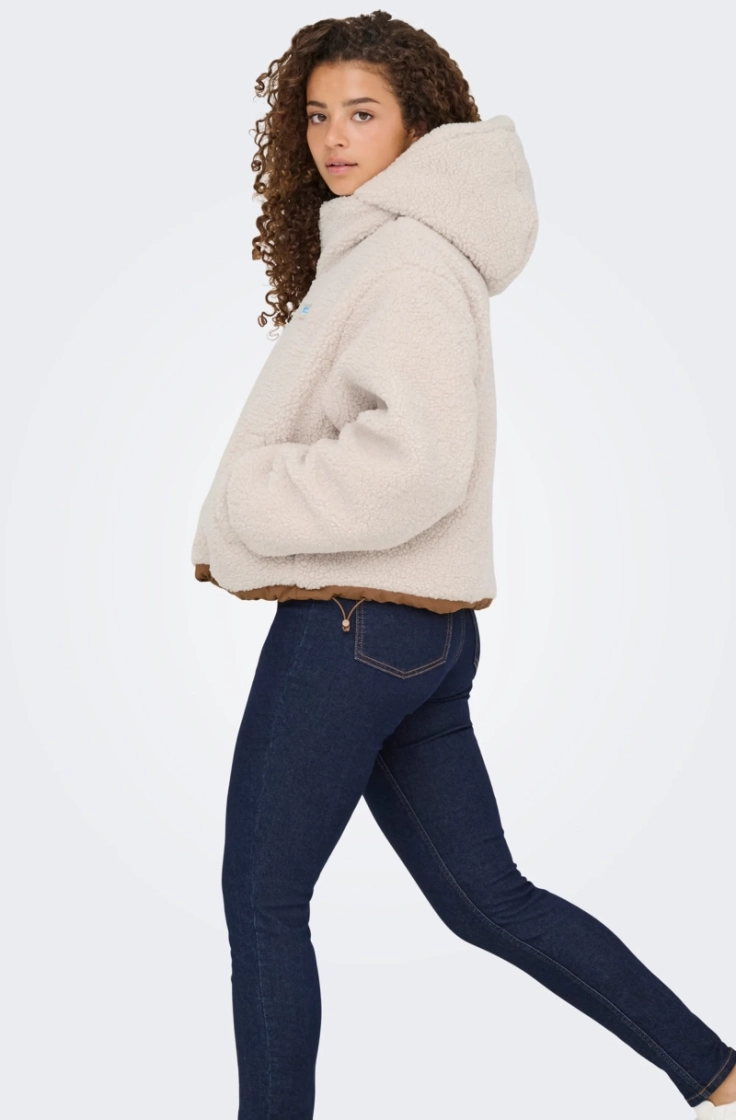 onlmaria rev puffer jacket cc cloud dancer to
