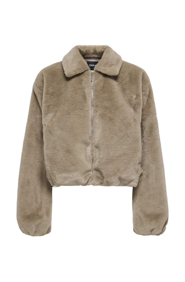onldana faux fur jacket cc otw silver mink