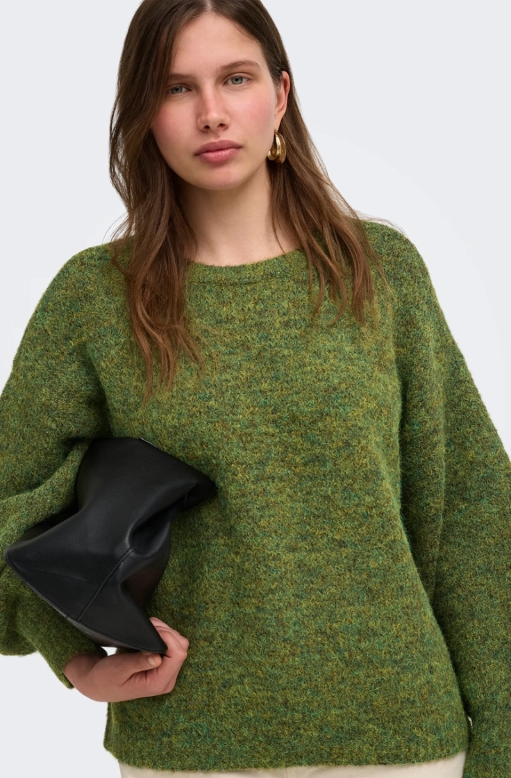 onlnellie ls o-neck knt forest night me
