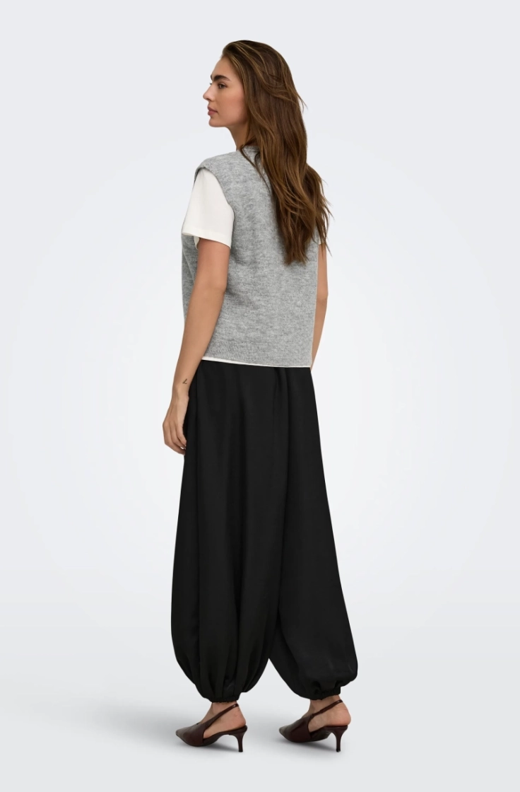 onlsimoni vest knt medium grey mel