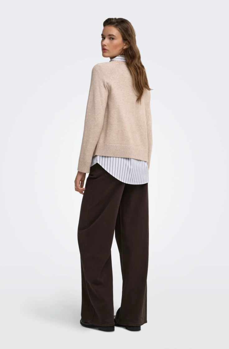 onlprincess ls o-neck raglan k mocha meringue 