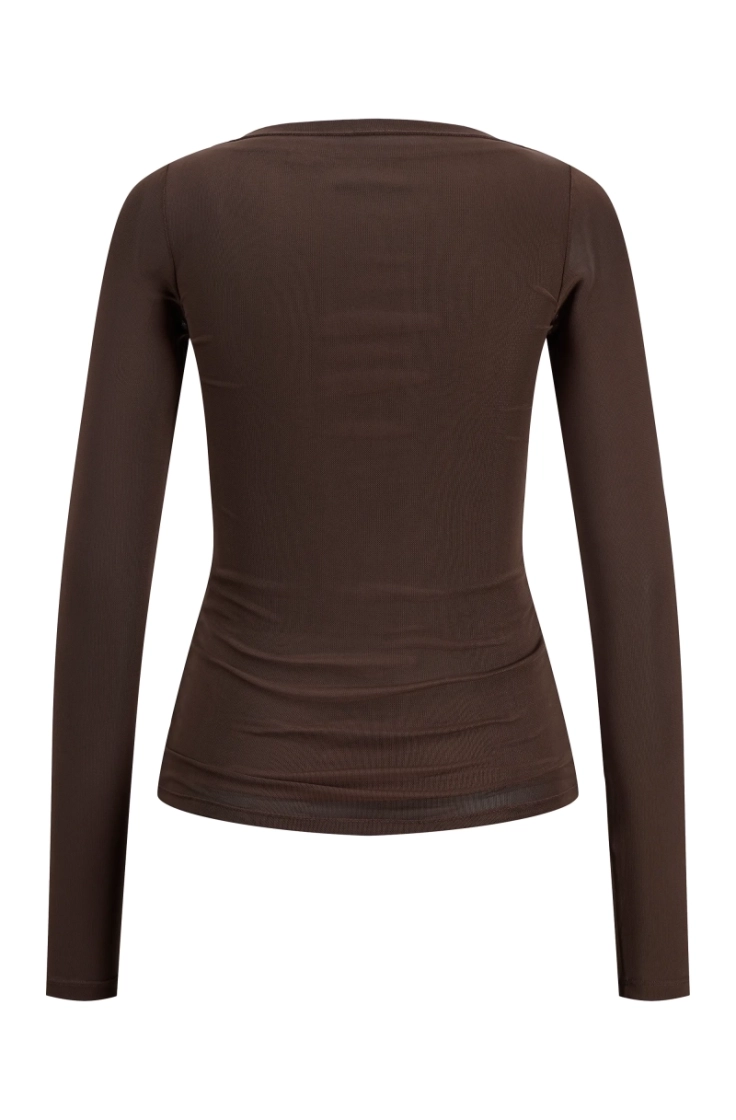 jxminna mesh ls boatneck top w demitasse
